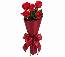 Букет 5 Красных роз Эдлесс Лав в поселок Карьероуправления