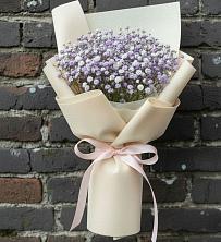 Букет цветов из:  Гипсофила в поселок Карьероуправления