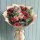 Букет цветов из: Гвоздики и Розы в поселок Карьероуправления