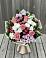 Букет цветов из: Альстромерии, Гвоздики, Розы и Хризантемы в поселок Карьероуправления