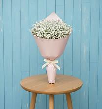 Букет цветов из:  Гипсофила в поселок Карьероуправления