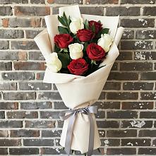 Букет цветов из:  Розы в поселок Карьероуправления