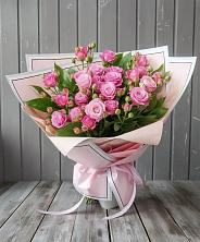 Букет Розовый кустик в поселок Карьероуправления