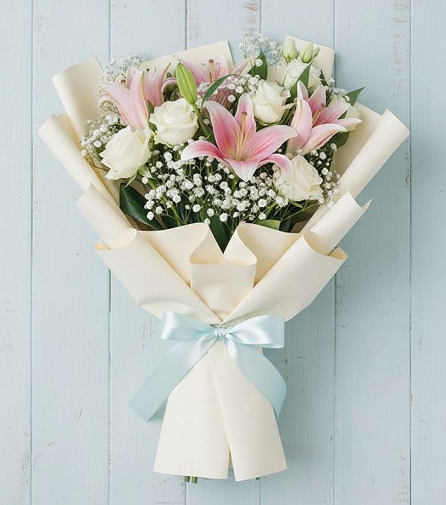 Букет цветов из: Лилии в поселок Карьероуправления