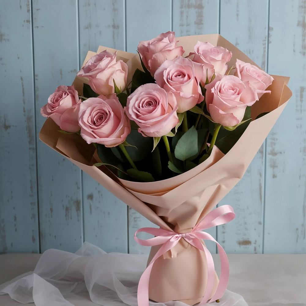 Букет цветов из: Розы в поселок Карьероуправления