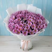Букет цветов из:  Хризантемы в поселок Карьероуправления
