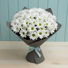 Букет цветов из:  Хризантемы в поселок Карьероуправления