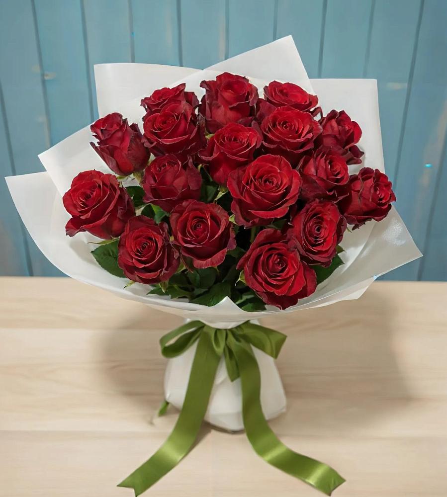 Букет Красные розы в поселок Карьероуправления