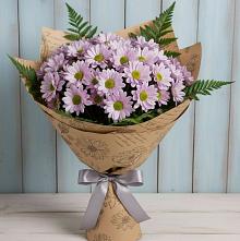 Букет цветов из:  Хризантемы #REPLACE_PRED# поселок Карьероуправления