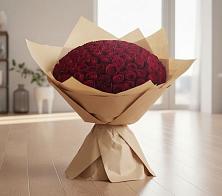 Букет 101 Красная роза в поселок Карьероуправления