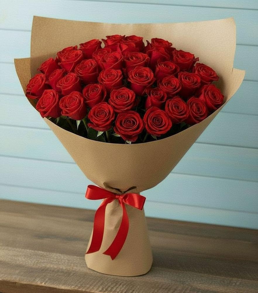 Букет Красные розы Милано в поселок Карьероуправления