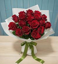 Букет Красные розы в поселок Карьероуправления