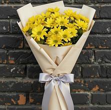 Букет цветов из:  Хризантемы в поселок Карьероуправления