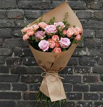 Букет цветов из:  Розы в поселок Карьероуправления