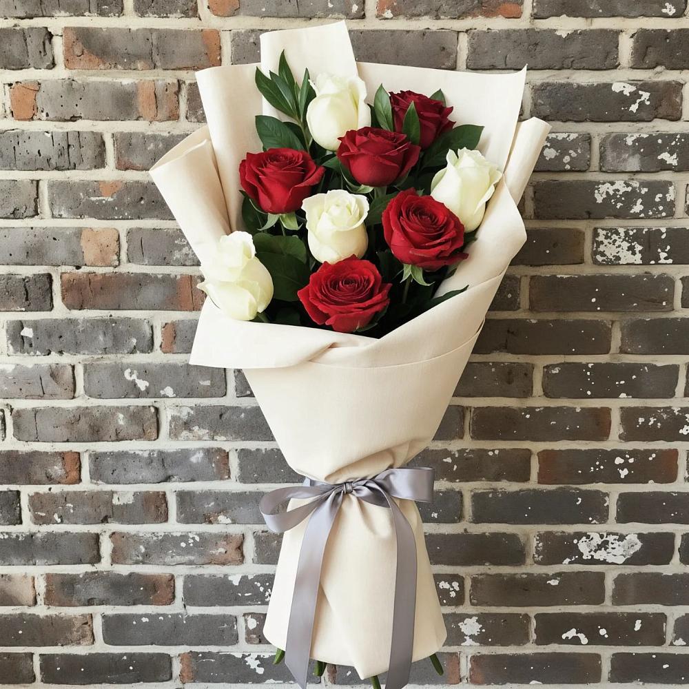 Букет цветов из: Розы в поселок Карьероуправления