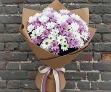 Букет цветов из:  Хризантемы в поселок Карьероуправления