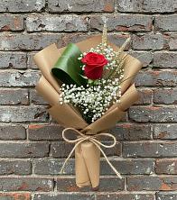 Букет цветов из:  Розы в поселок Карьероуправления