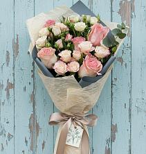 Букет цветов из:  Розы в поселок Карьероуправления