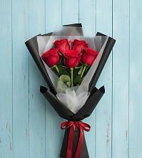 Букет цветов из:  Розы в поселок Карьероуправления