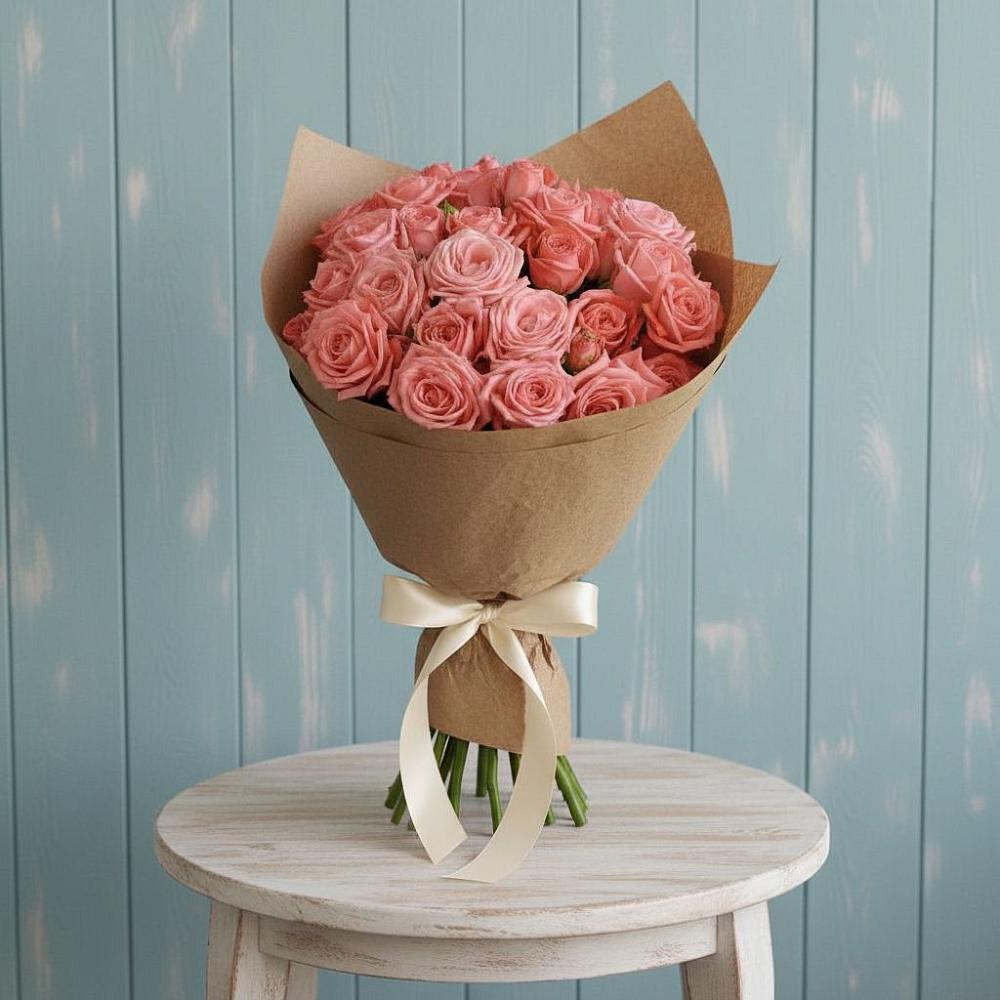 Букет цветов из: Розы в поселок Карьероуправления