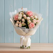 Букет цветов из:  Розы в поселок Карьероуправления