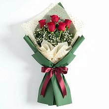 Букет цветов из:  Розы в поселок Карьероуправления