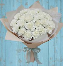 Букет цветов из:  Гвоздики в поселок Карьероуправления