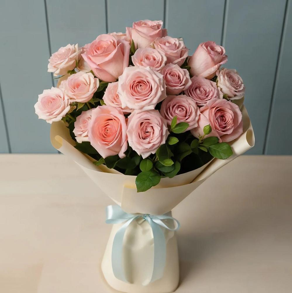 Букет Розовый шарм в поселок Карьероуправления