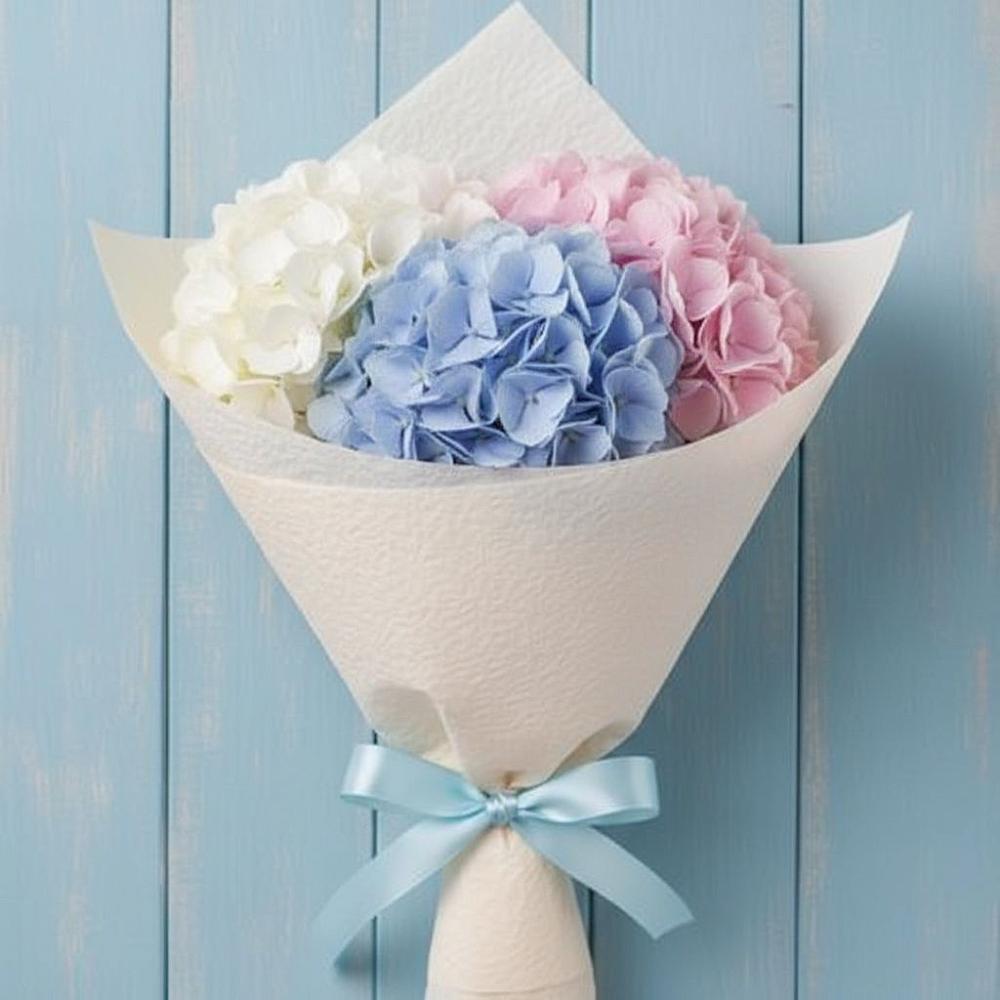 Букет цветов из: Гортензия в поселок Карьероуправления