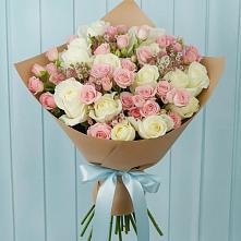 Букет цветов из:  Розы в поселок Карьероуправления
